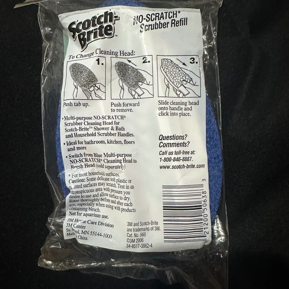 Scotch-Brite No-Scratch Scrubber Refill for‎ Shower Bath Discontinued Household